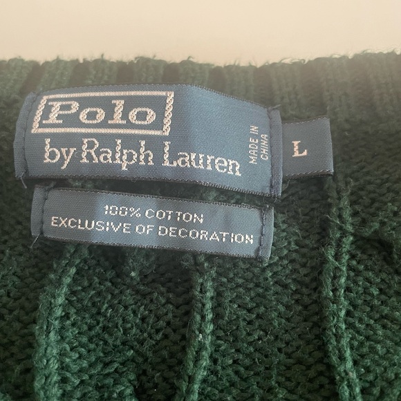 Ralph Lauren Dark Green Knit Sweater - Picture 2 of 2